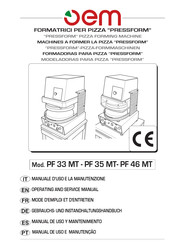 OEM ALI PF33MTS SV2 Gebrauchs- Und Instandhaltungshandbuch