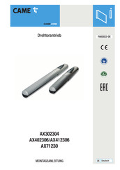 CAME 001AX312304 Montageanleitung