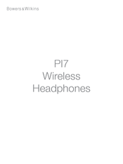 Bowers & Wilkins Pi7 S2 Bedienungsanleitung