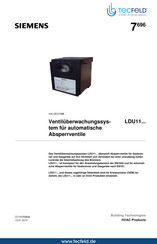 Siemens VALVEGYR LDU11.323A27 Bedienungsanleitung