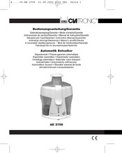 Clatronic AE 2758 Bedienungsanleitung, Garantie