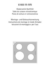 Electrolux AEG 6002M-MN Montage- Und Gebrauchsanweisungen
