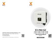 SolaX Power X3-PRO G2 17 kW Benutzerhandbuch