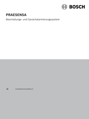 Bosch PRAESENSA Installationshandbuch