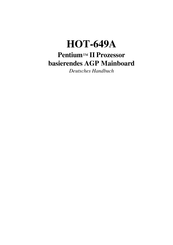 Shuttle HOT-649A Bedienungsanleitung