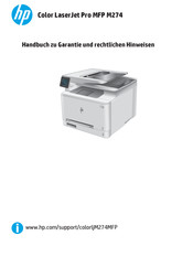 HP Color LaserJet Pro MFP M274 Handbuch Zu Garantie Und Rechtlichen Hinweisen