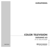 Grundig ELEGANCE 63 Bedienungsanleitung