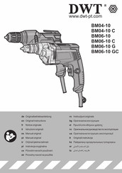 dwt BM06-10 G Originalbetriebsanleitung