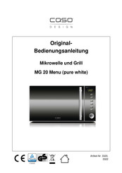 Caso 3322 Original Bedienungsanleitung