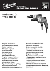 Milwaukee TKSE 2500 Q Originalbetriebsanleitung