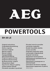 AEG BH 26 LE Originalbetriebsanleitung