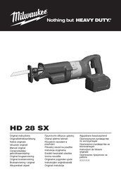 Milwaukee HD 28 SX Originalbetriebsanleitung