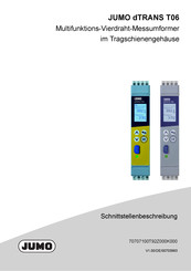 JUMO dTRANS T06 Schnittstellenbeschreibung