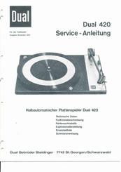 Dual 420 Serviceanleitung