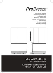 ProBreeze PB-17-UK Bedienungsanleitung