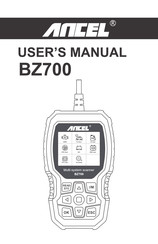 Ancel BZ700 Bedienungsanleitung