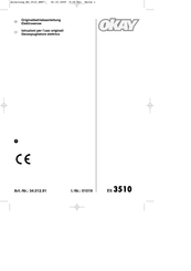 Okay 34.012.91 Originalbetriebsanleitung