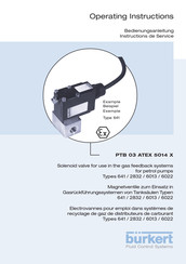 bürkert PTB 03 ATEX 5014 X Bedienungsanleitung