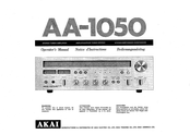 Akai AA-1050 Bedienungsanleitung