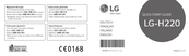LG H220 Schnellstartanleitung