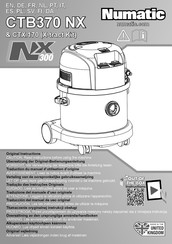 Numatic CTB370 NX Übersetzung Der Original-Bedienungsanleitungen