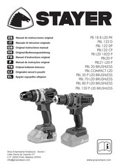 stayer PBL 70 L20 BRUSHLESS Original Bedienungsanleitung