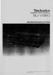 Technics SU-V560 Bedienungsanleitung