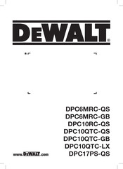 DeWalt DPC10RC-QS Sicherheits- Und Bedienungsanleitung