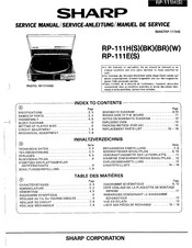 Sharp RP-111HBR Serviceanleitung