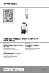 Parkside HG10607 Bedienungs- Und Sicherheitshinweise Originalbetriebsanleitung