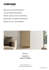 Cordivari Frame Pro Bedienungs- Und Wartungshandbuch