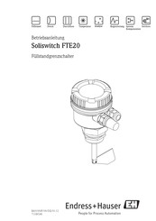 Endress+Hauser Soliswitch FTE20-BI16AE11 Betriebsanleitung