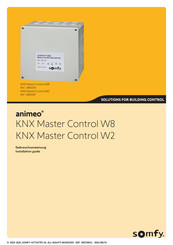 SOMFY animeo KNX Master Control W8 Gebrauchsanweisung