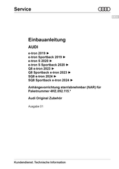 Audi 4KE.092.115. Serie Einbauanleitung