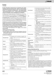 Vimar By-alarm 01703.DE Kurzanleitung