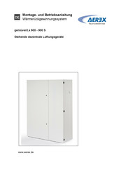 aerex geniovent x 900 S Montage- Und Betriebsanleitung