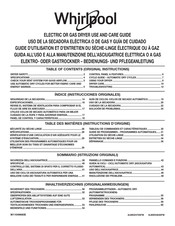 Whirlpool 3LWED4705FW Bedienungs- Und Pflegeanleitung
