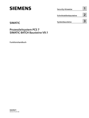 Siemens SIMATIC PCS 7 Funktionshandbuch