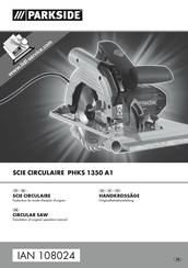 Parkside PHKS 1350 A1 Originalbetriebsanleitung