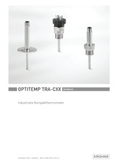 KROHNE OPTITEMP TRA-C20 Handbuch