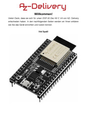 AZ-Delivery ESP-32 Dev Kit C V4 Bedienungsanleitung