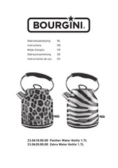 Bourgini Panther Water Kettle 1.7L Gebrauchsanleitung