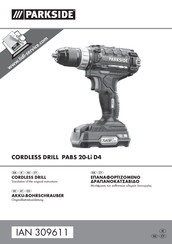 Parkside PABS 20-Li D4 Originalbetriebsanleitung