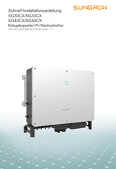 Sungrow SG50CX Schnellinstallationsanleitung