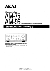 Akai AM-75 Bedienungsanleitung