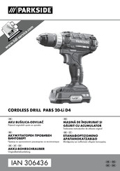 Parkside PABS 20-Li D4 Originalbetriebsanleitung