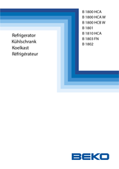 Beko B1802 Bedienungsanleitung