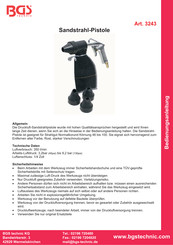 BGS technic 3243 Bedienungsanleitung