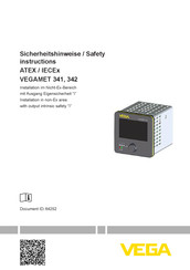 Vega VEGAMET 341 Sicherheitshinweise