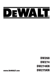 DeWalt DW274KN Originalanweisungen
